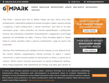 Tablet Screenshot of gympark.pl